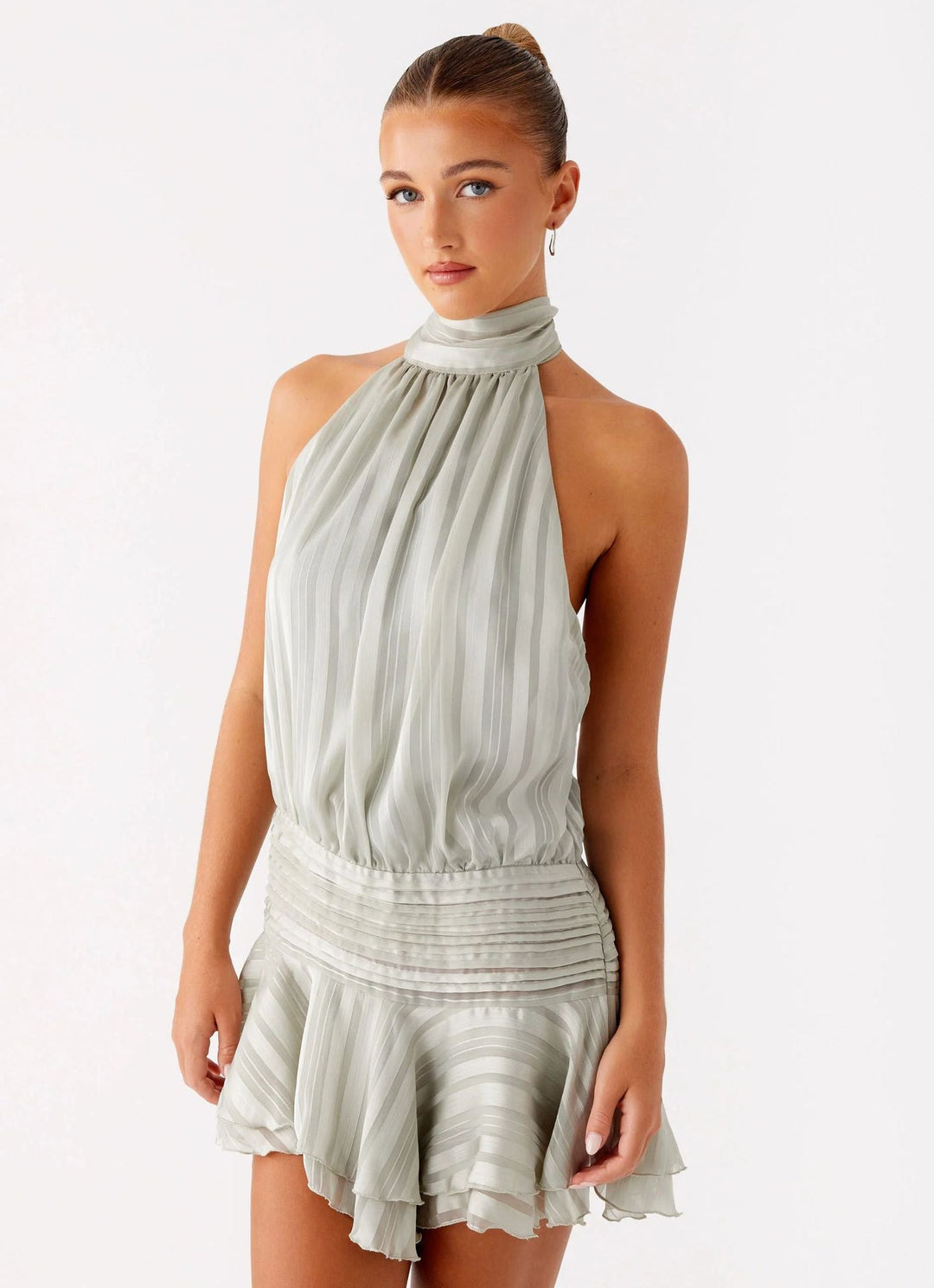 Gianna | Halter Lace Mini Dress