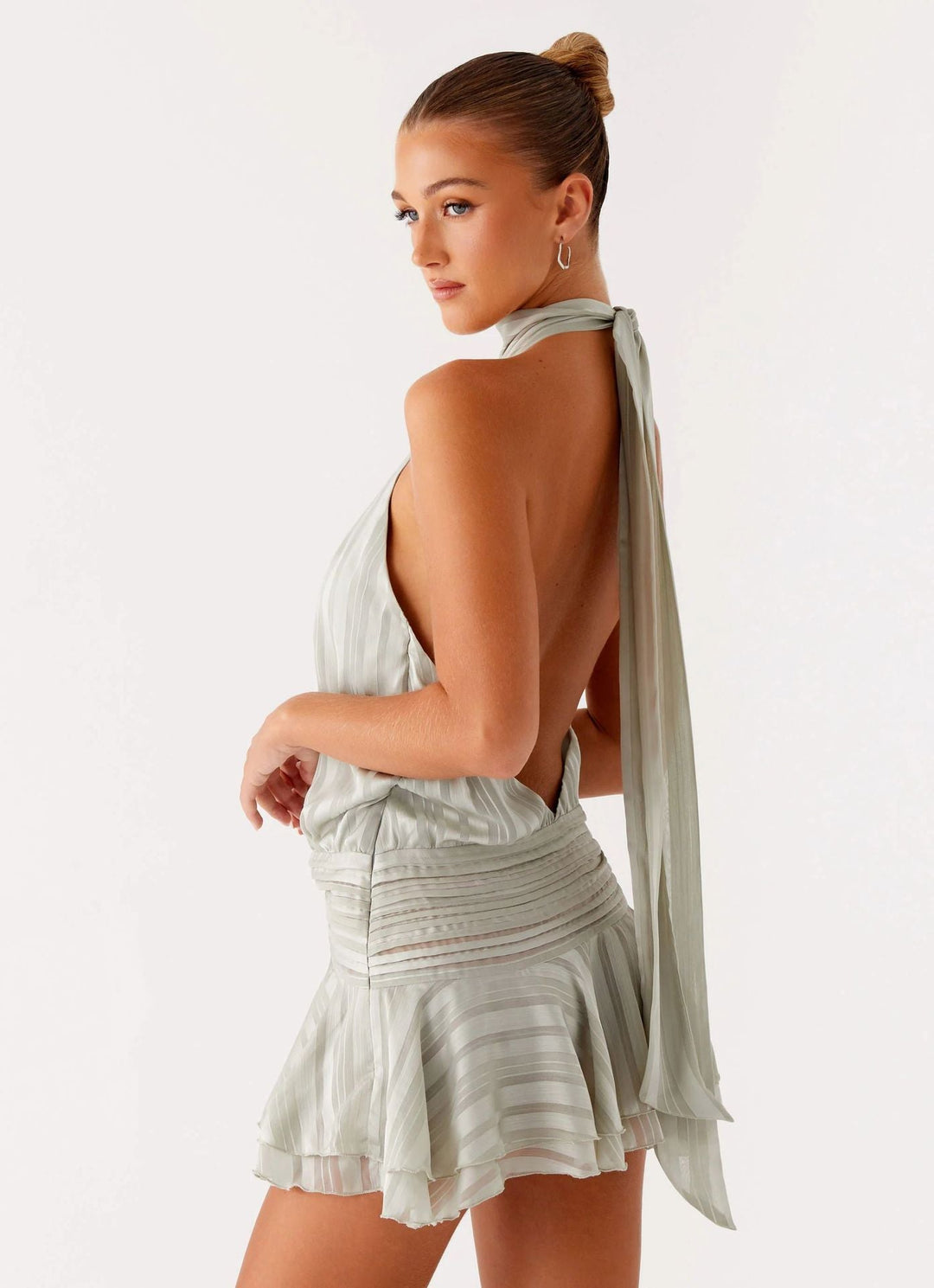 Gianna | Halter Lace Mini Dress