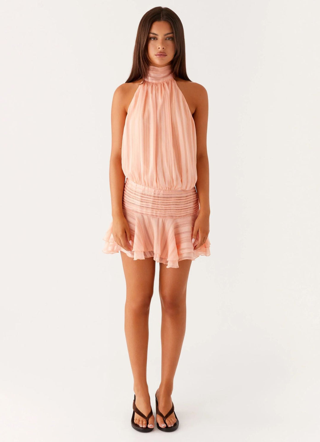 Gianna | Halter Lace Mini Dress