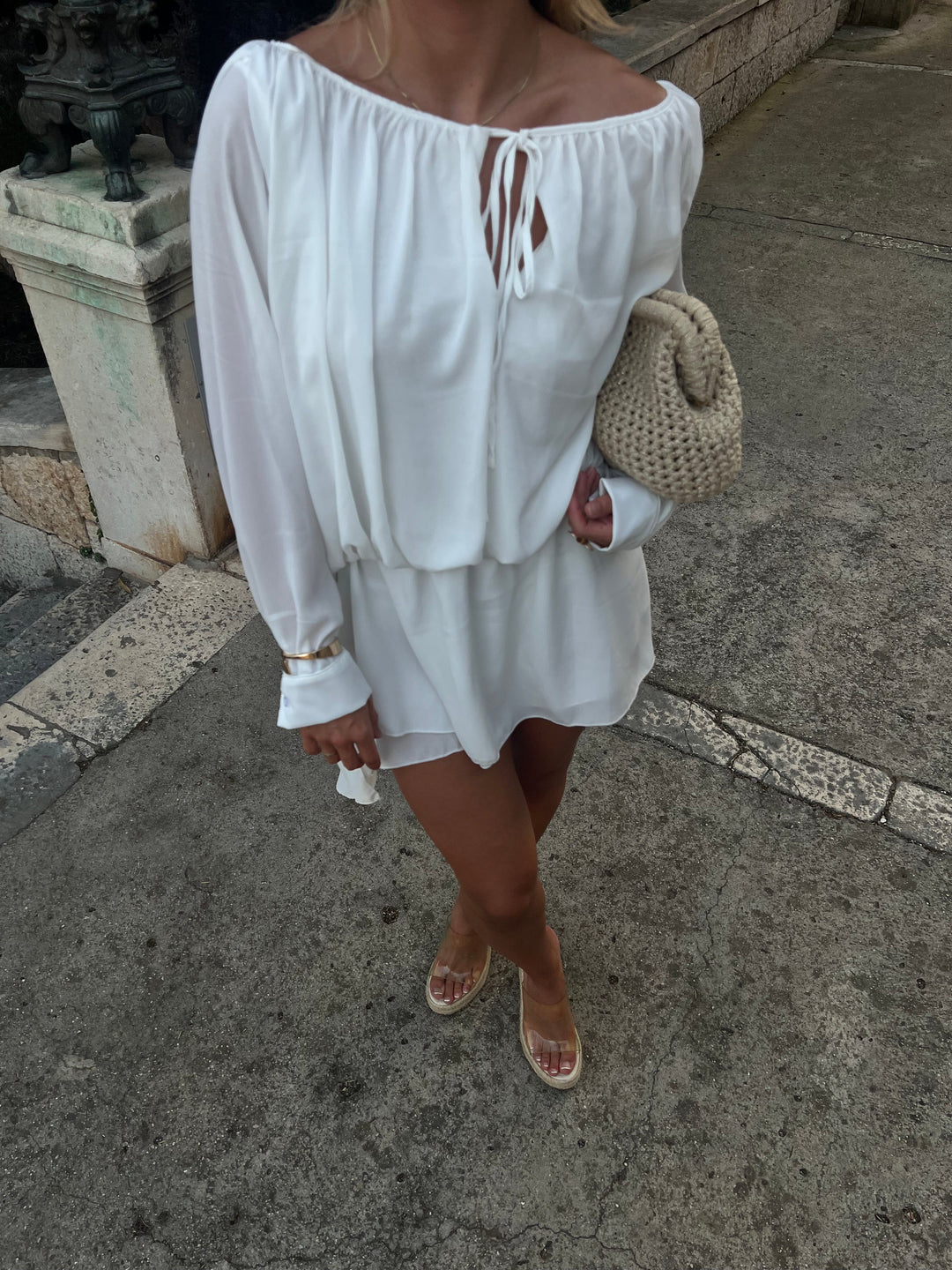 Aveline | Off-Shoulder Chiffon Dress