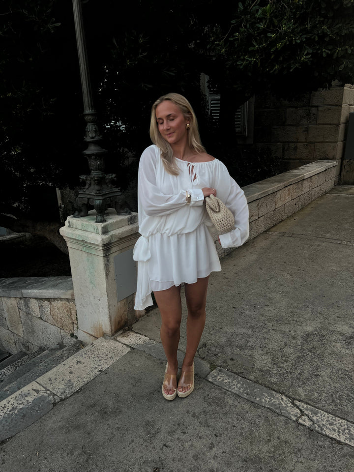 Aveline | Off-Shoulder Chiffon Dress