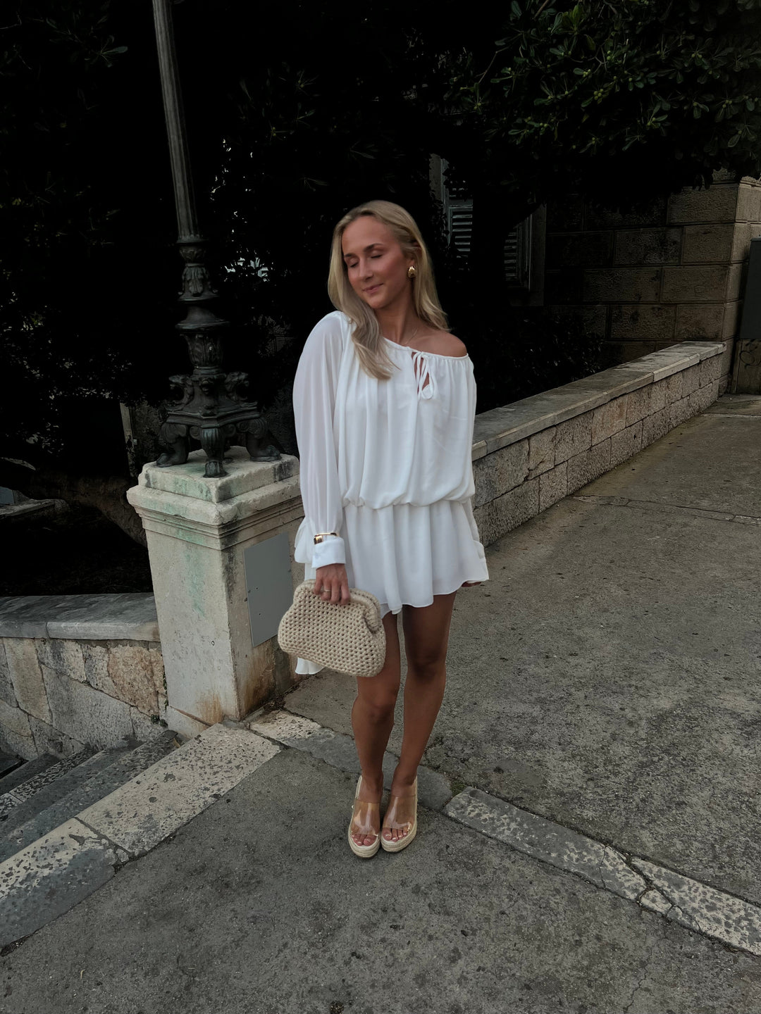 Aveline | Off-Shoulder Chiffon Dress