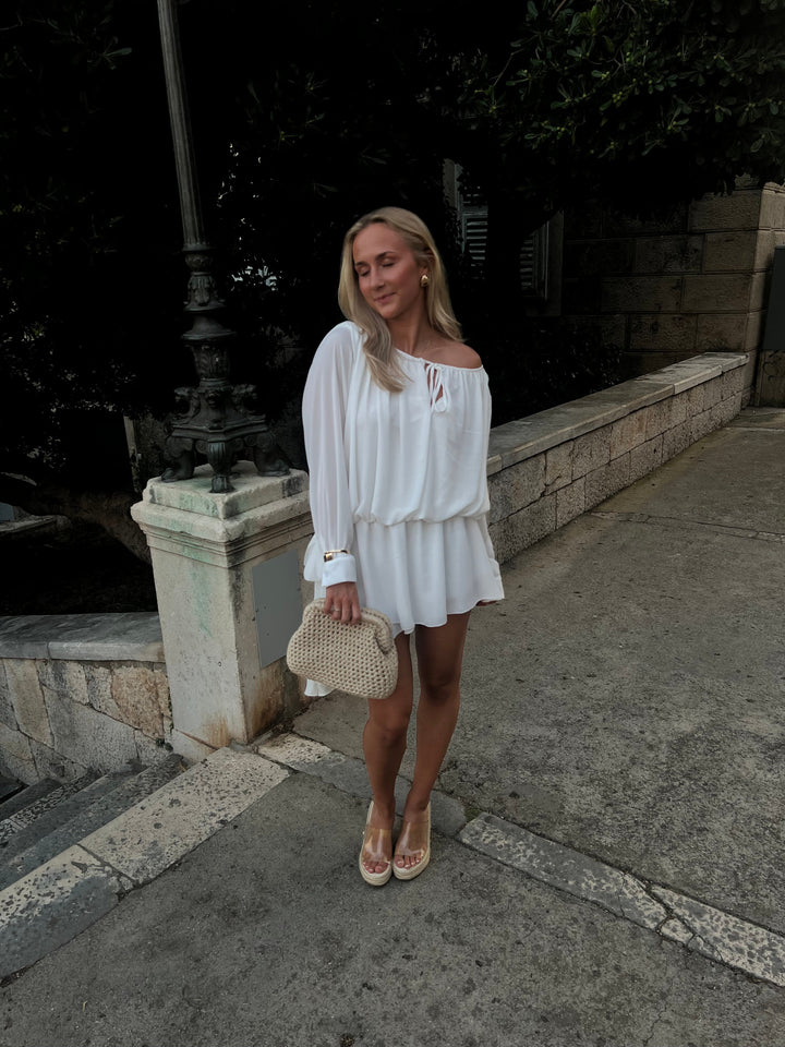 Aveline | Off-Shoulder Chiffon Dress